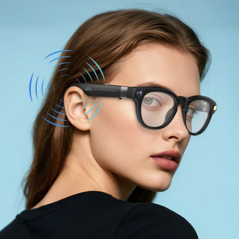 AI Smart Glasses Voice Control Bluetooth HD1080P Shooting