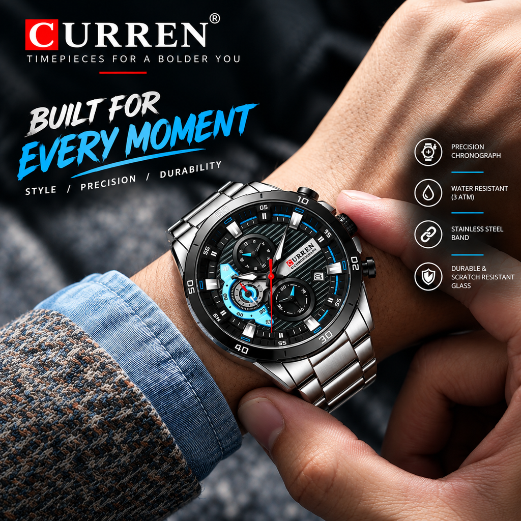 CURREN 8402 - Modern Luxury Watch