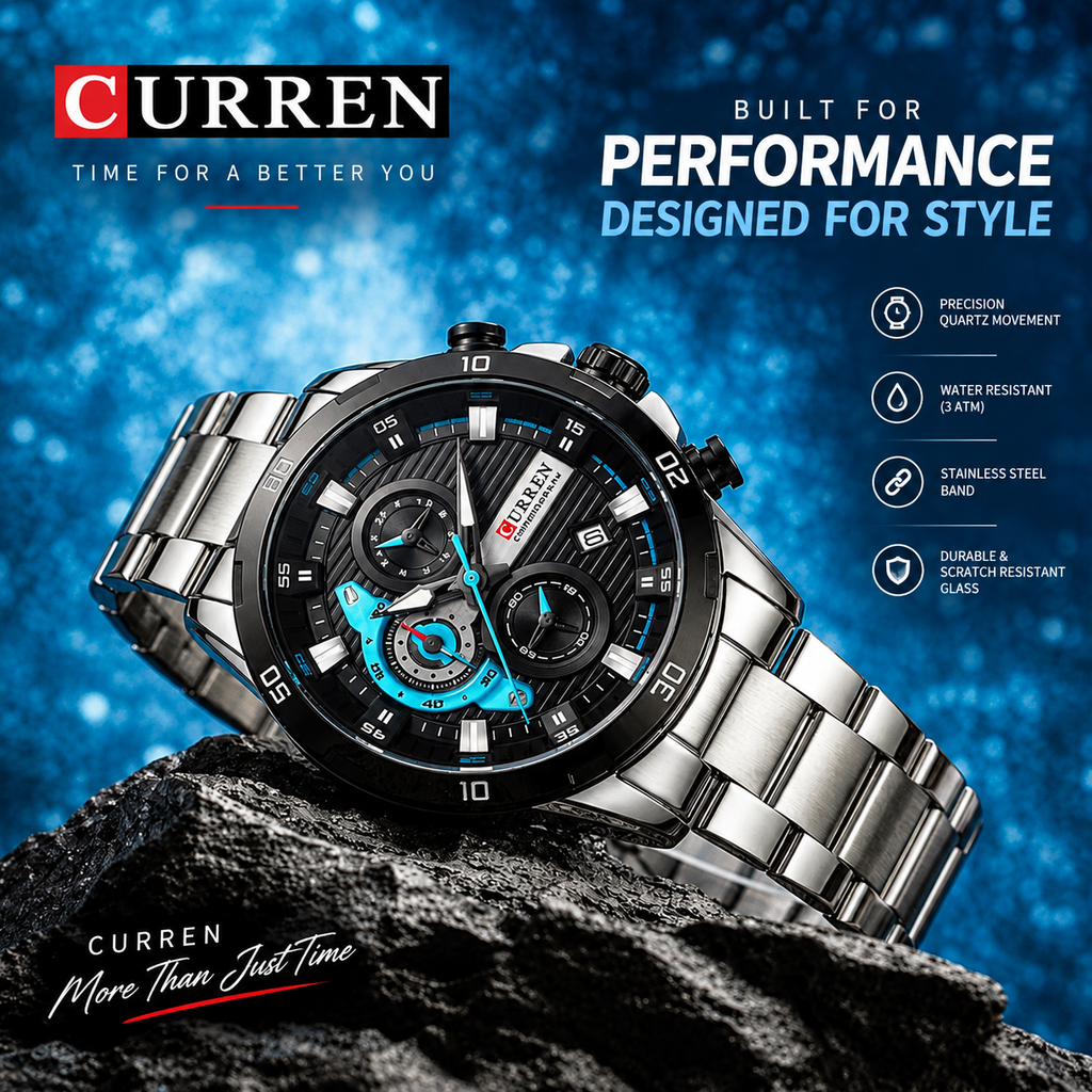 CURREN 8402 - Modern Luxury Watch