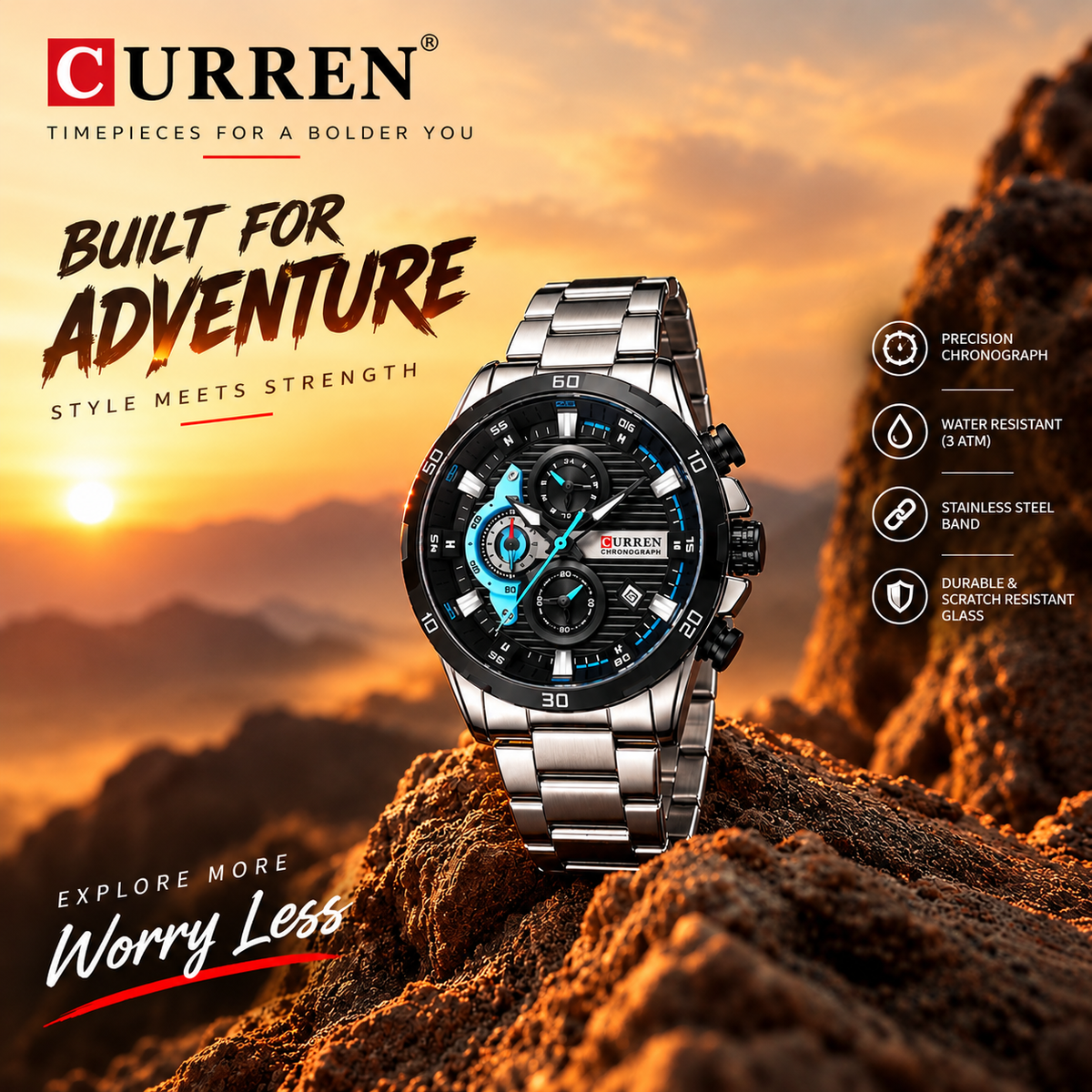 CURREN 8402 - Modern Luxury Watch